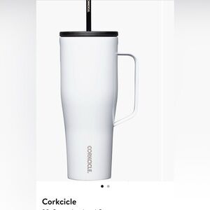 Cocksicle 30 oz insulated cup with straw & handle white Scottsdale resort logo